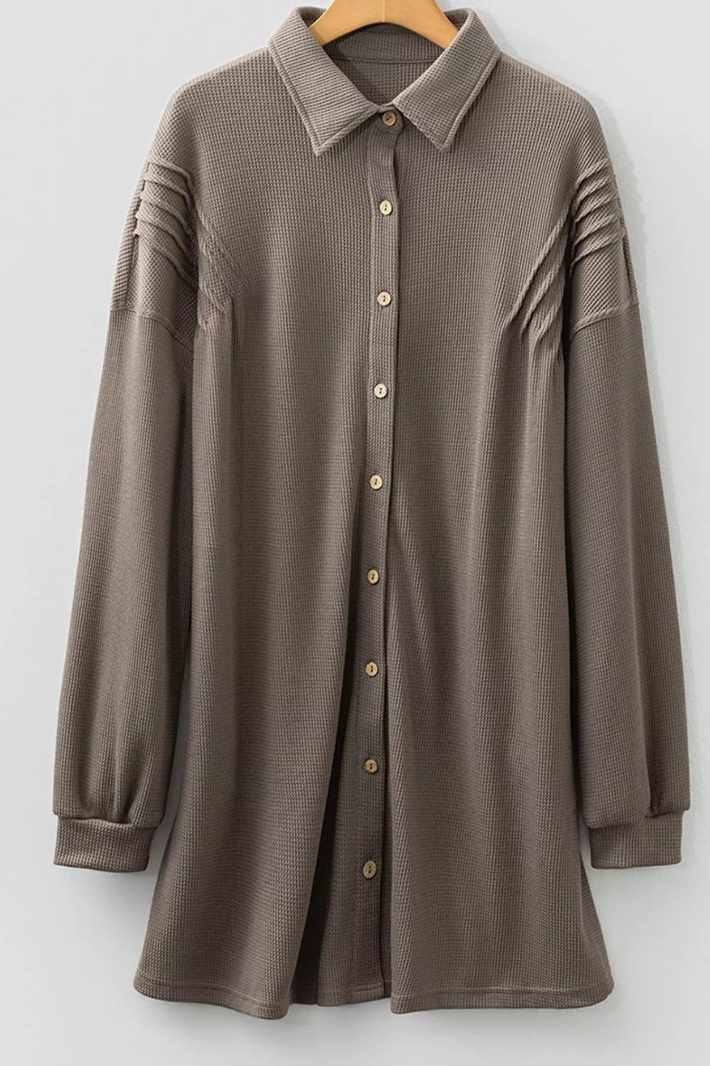 Casual Button-Down Dress with Pockets