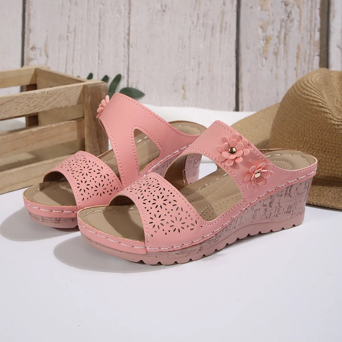 Open Toe Wedge Sandals