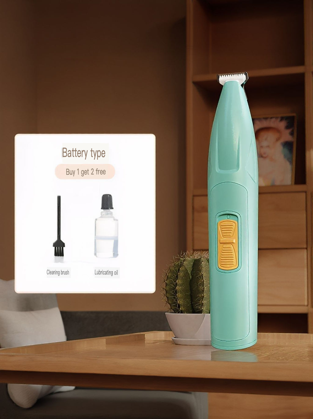 LED Pet Paw Trimmer Rechargeable Low Noise