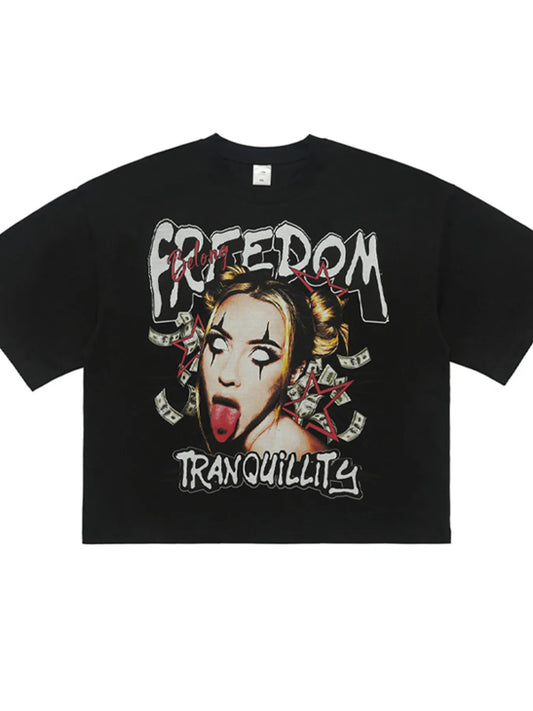 Men's Graphic Round Neck Short Sleeve T-Shirt