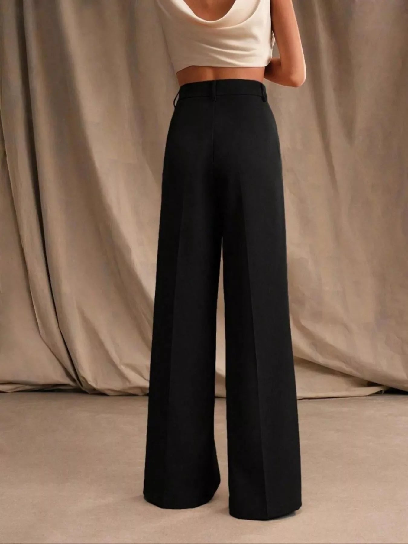 High-Waisted Wide-Leg Pants
