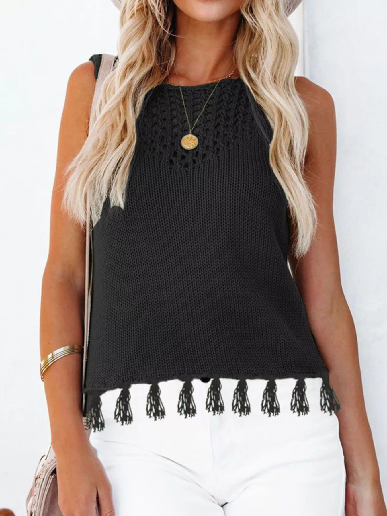 Tassel Knit Tank
