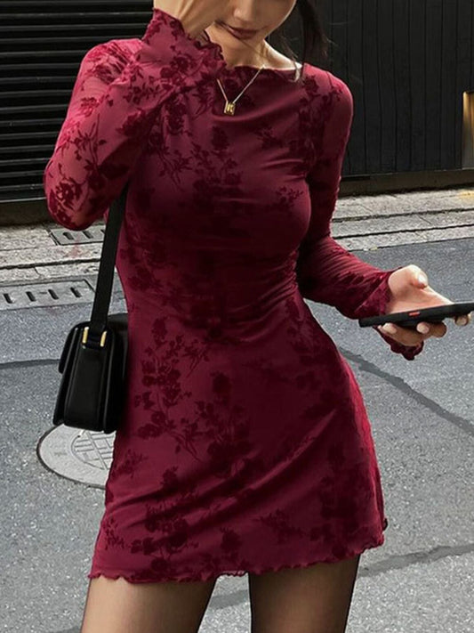 Long Sleeve Bodycon Mini Dress