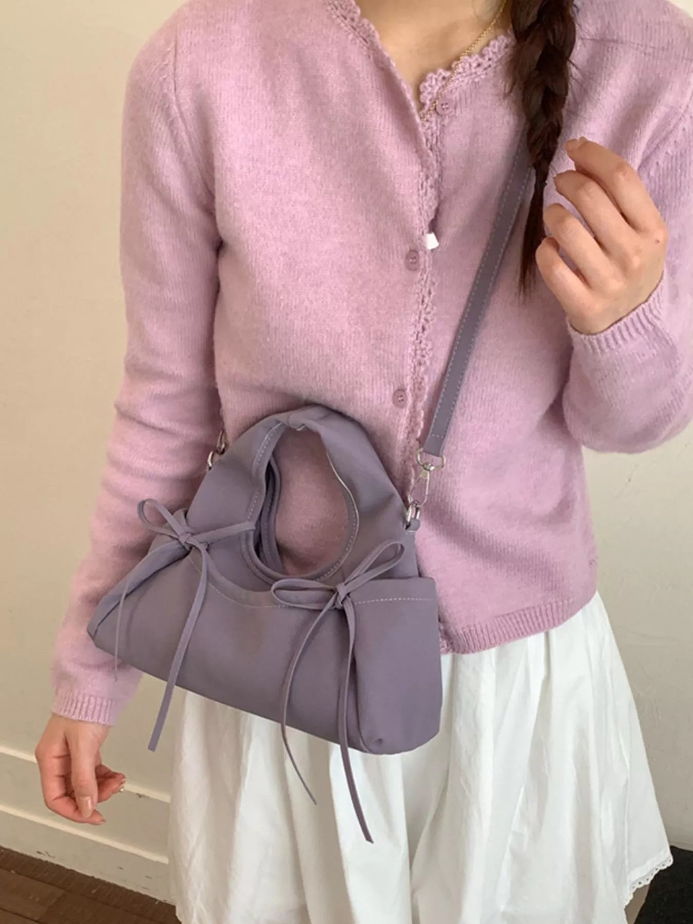 Bow Detail Crossbody Bag