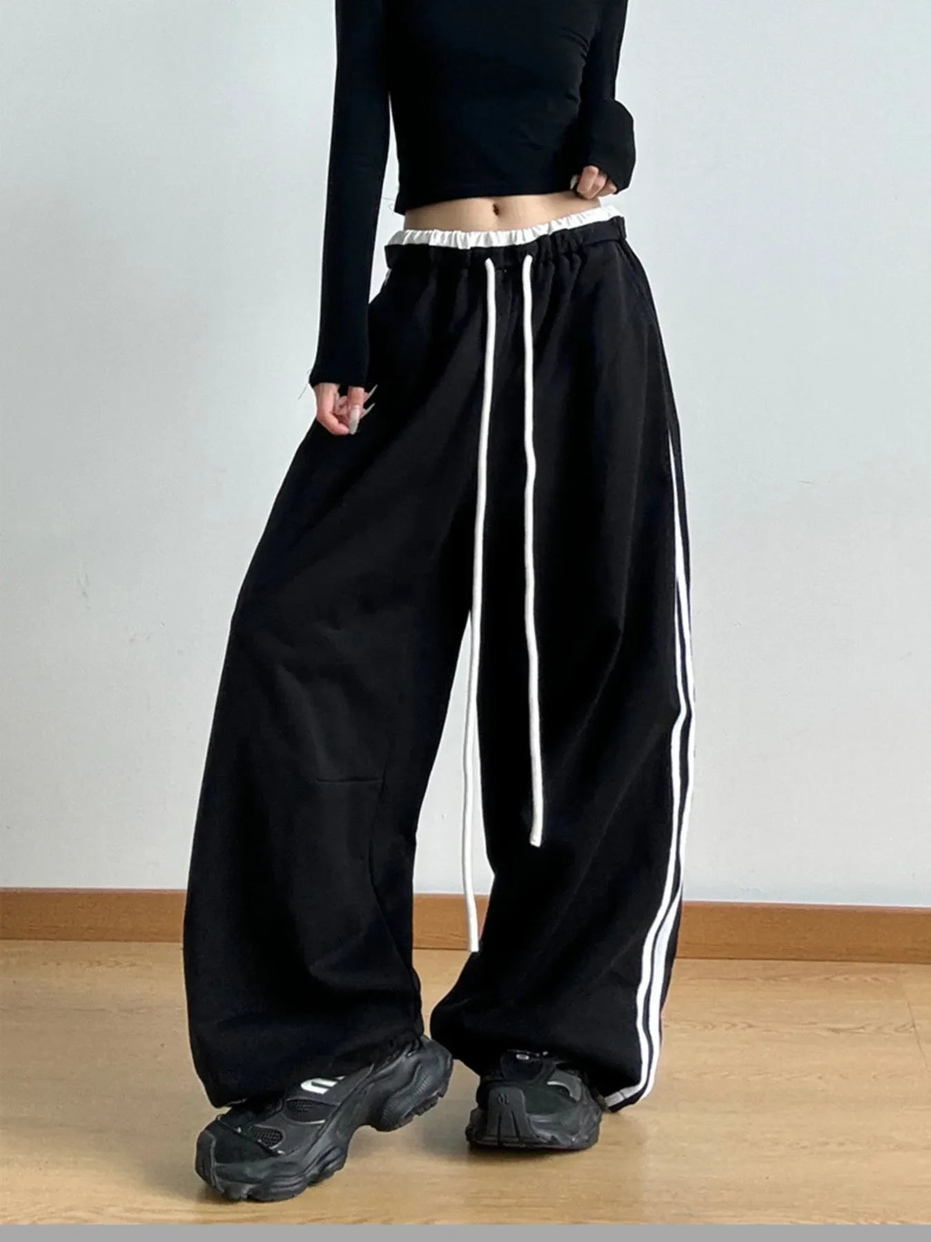 Wide Leg Drawstring Pants