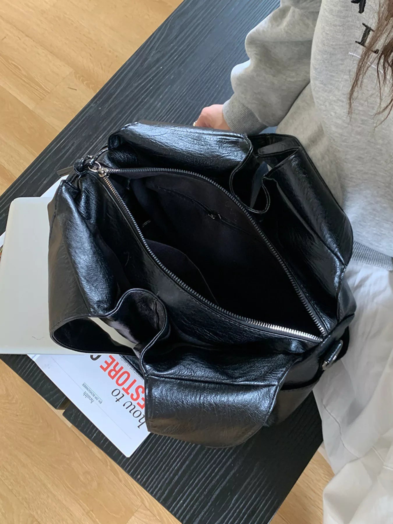 PU Leather Tote Bag