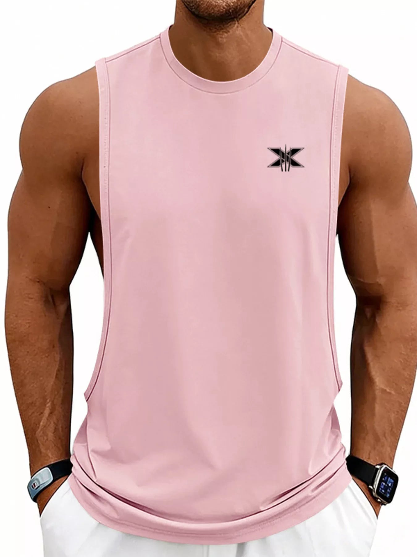 Men's Full Size Round Neck Tank Plus Size