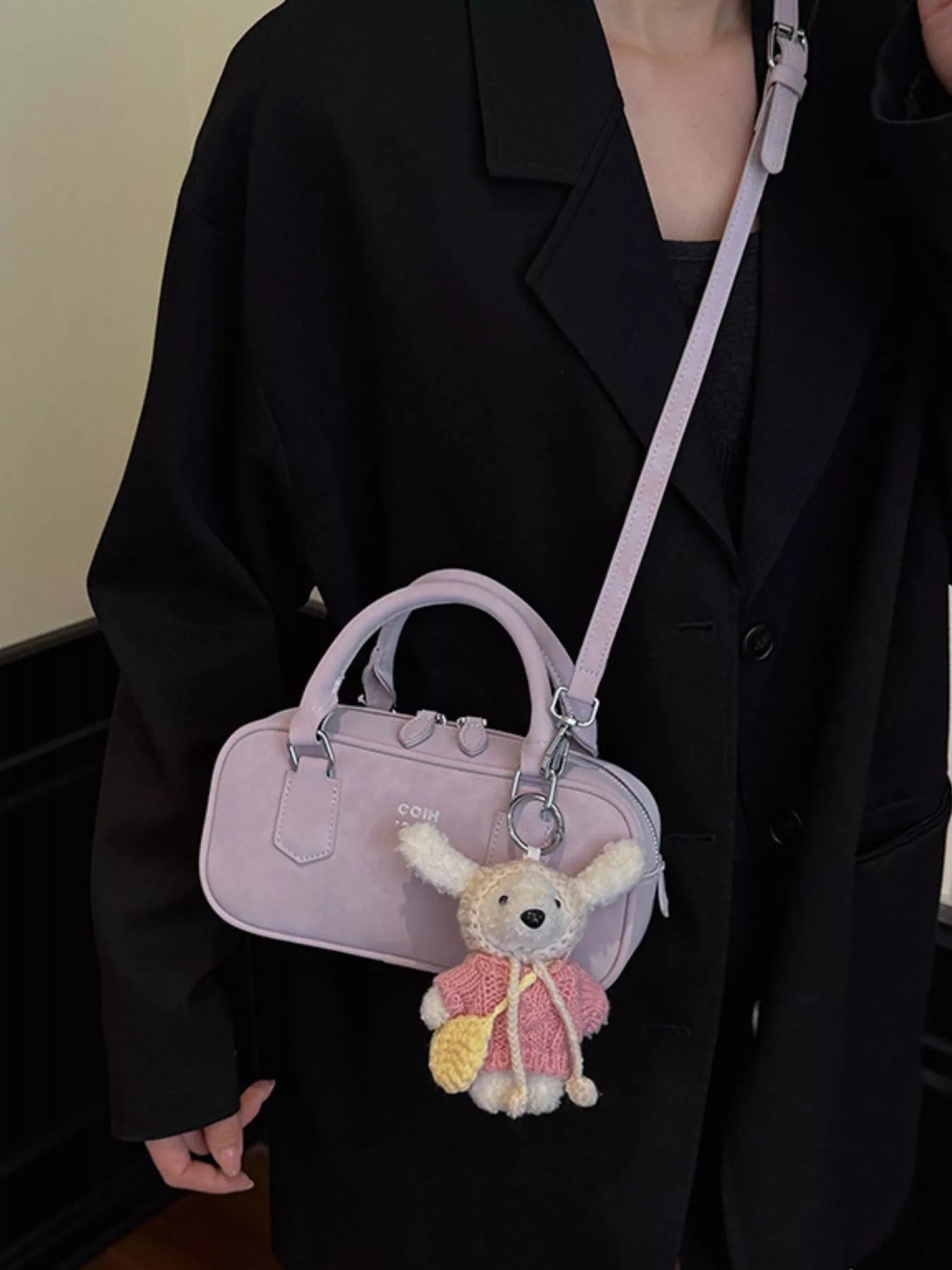 Top Handle Barrel Handbag