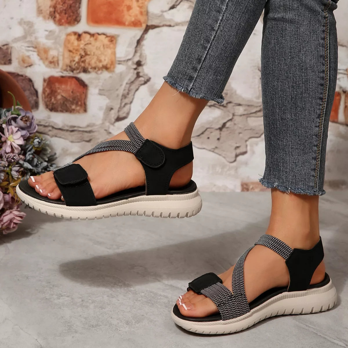 Open Toe Wedge Sandals