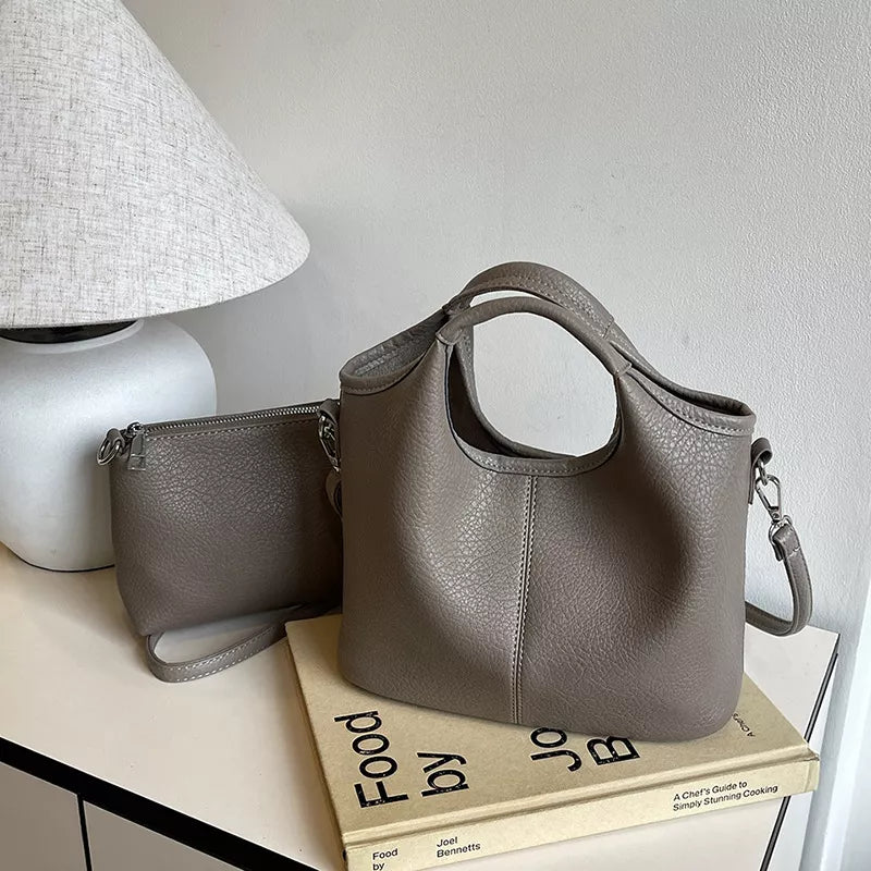 Textured Leather Crossbody Bag