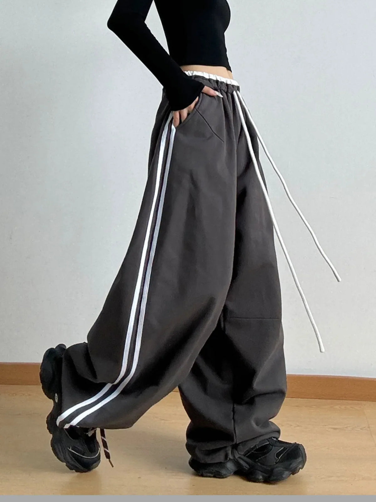 Wide Leg Drawstring Pants