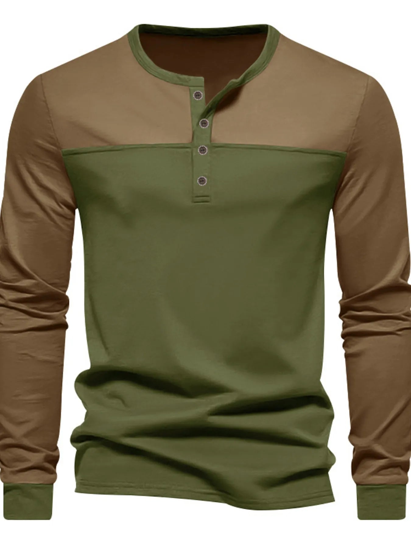 Men's Full Size Button Detail Short Sleeve Top Plus Size