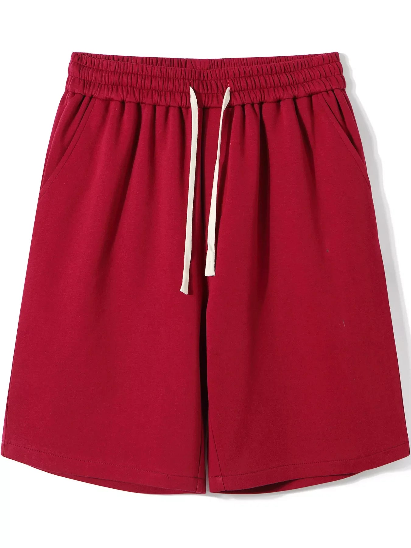 Men's Plus Size Casual Drawstring Knit Shorts