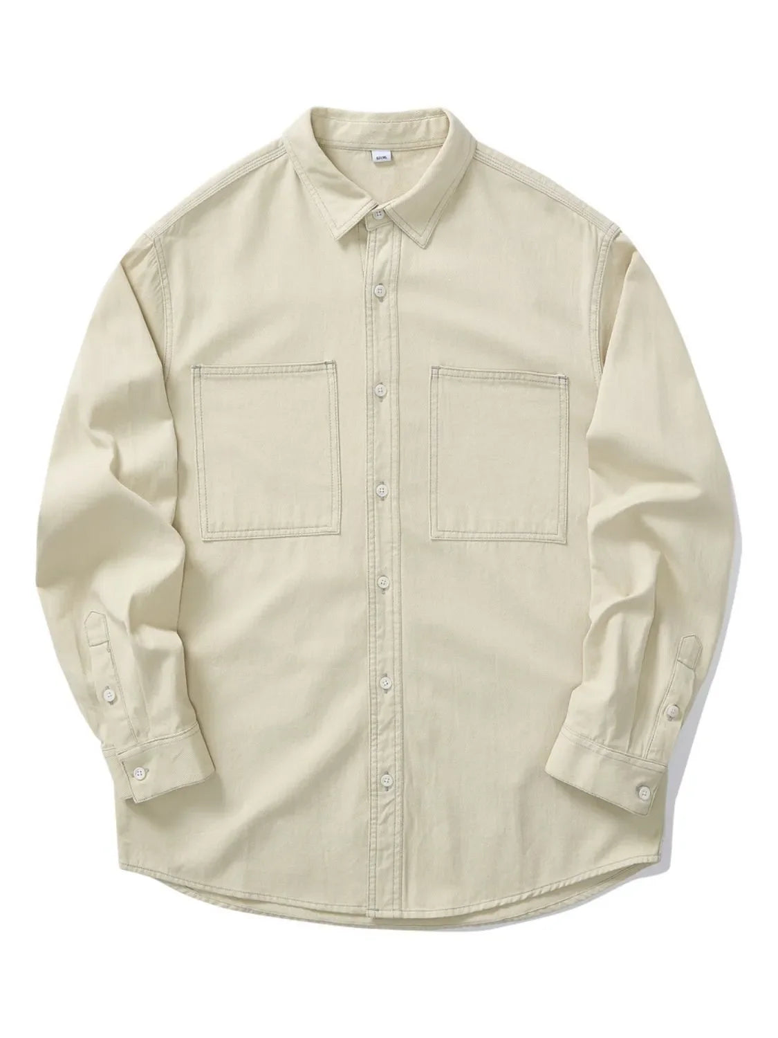 Men's Plus Size Button Up Long Sleeve Shirt