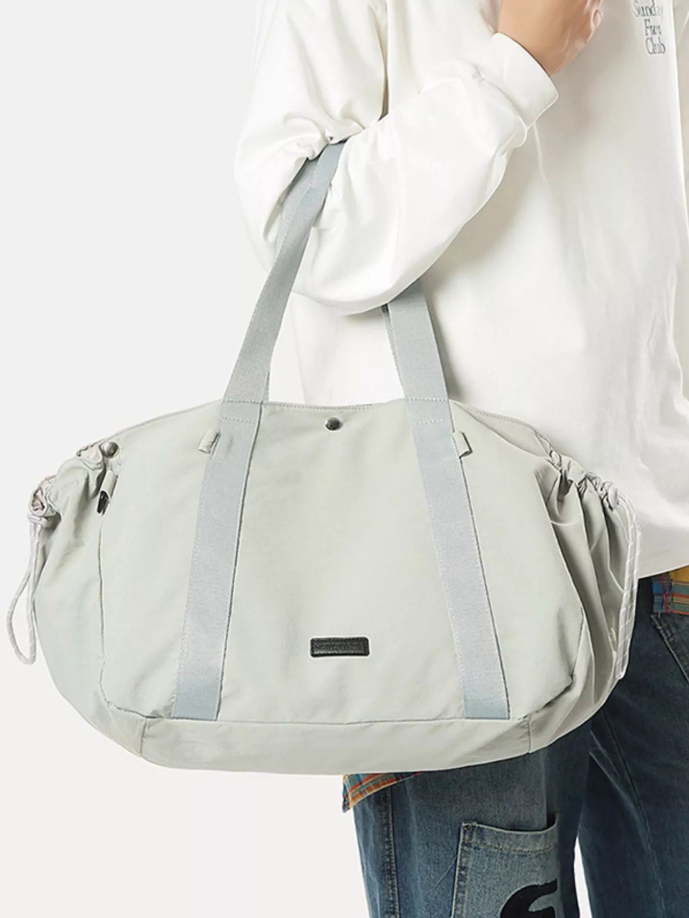 Sporty Duffel Bag with Integrated Racket Holder