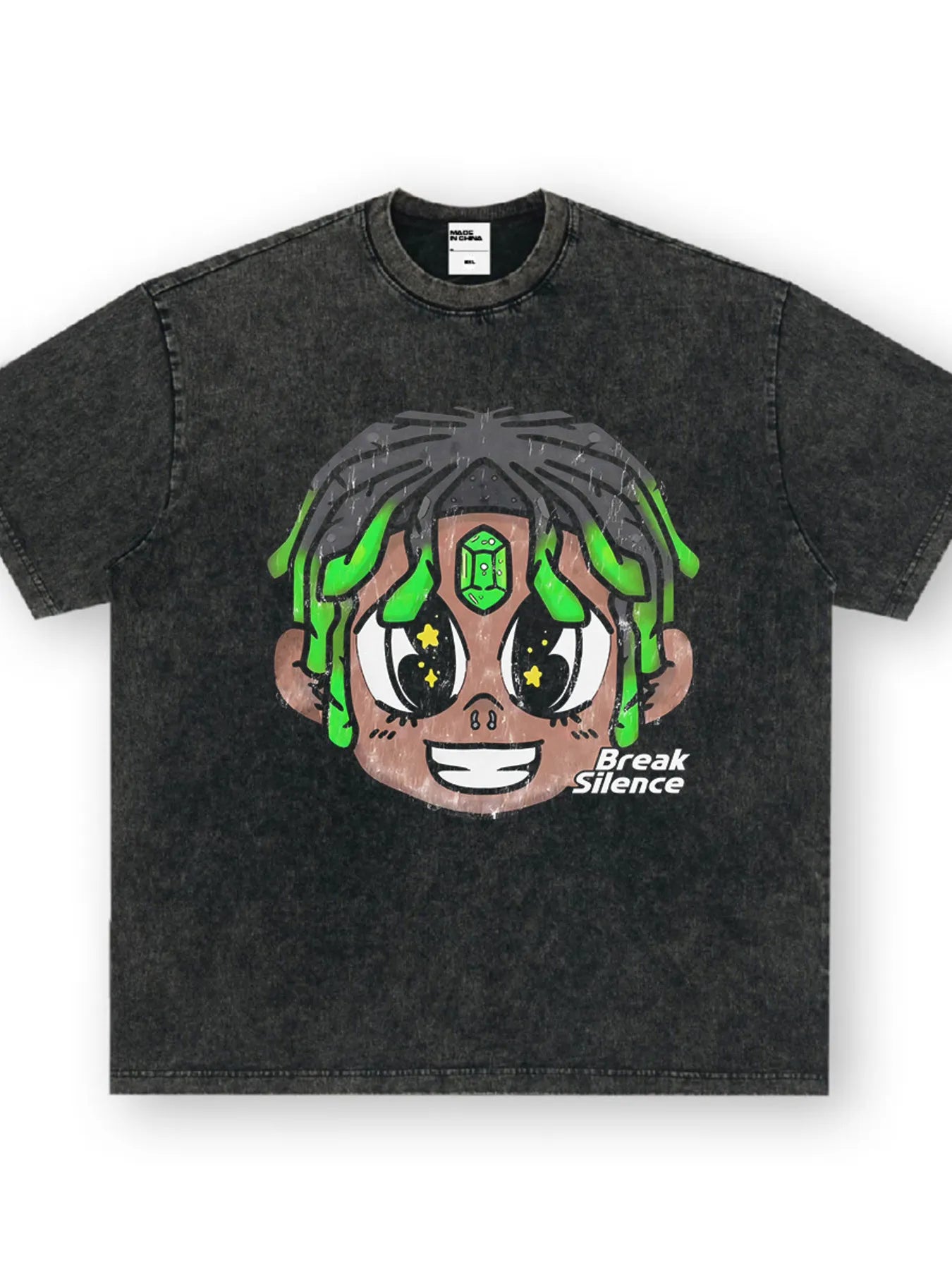 Men's Cartoon Graphic Oversized T-Shirt