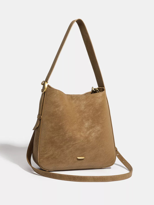 Casual Faux Leather Shoulder Bag