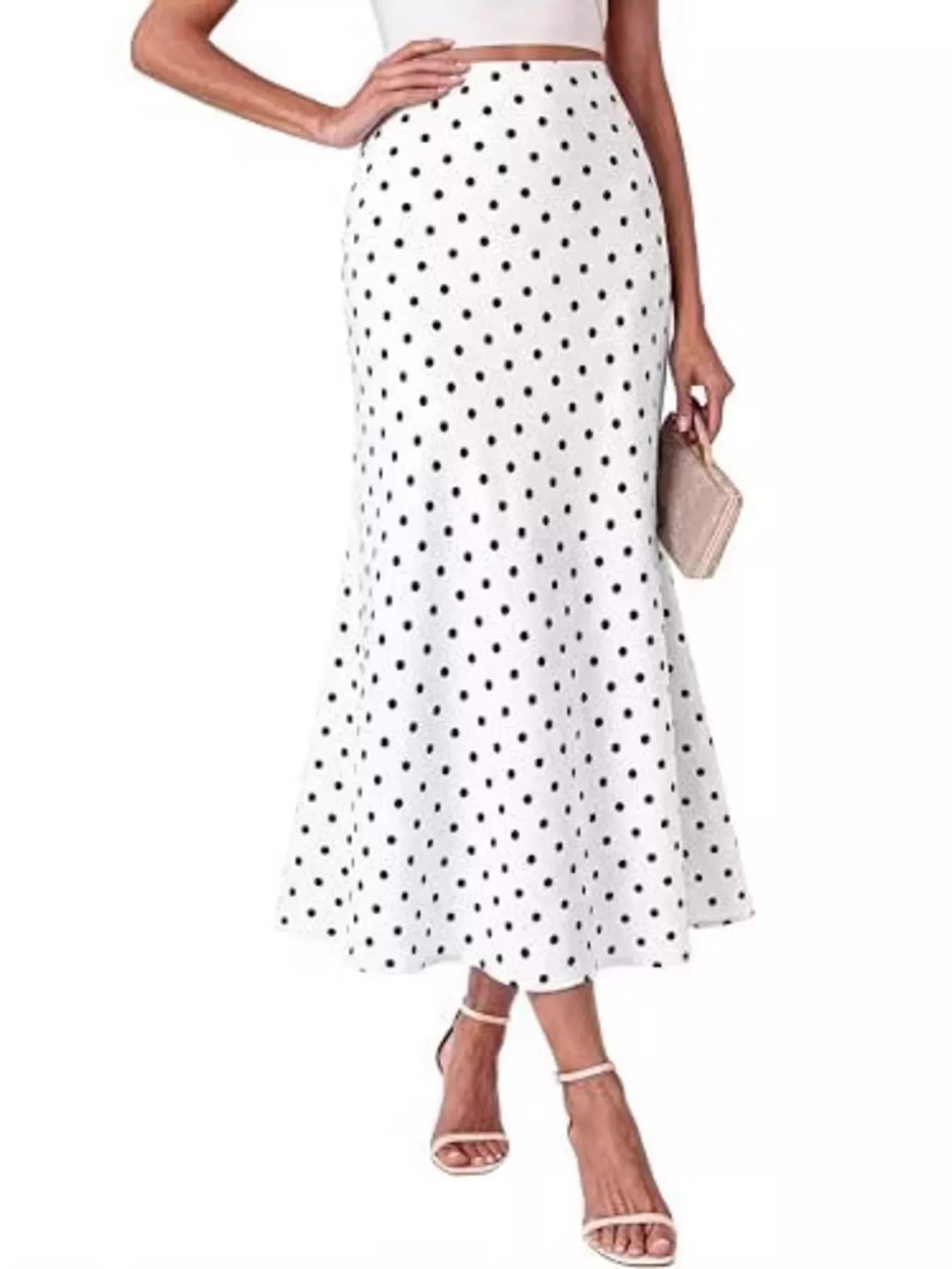 High-Waisted Mermaid Midi Skirt