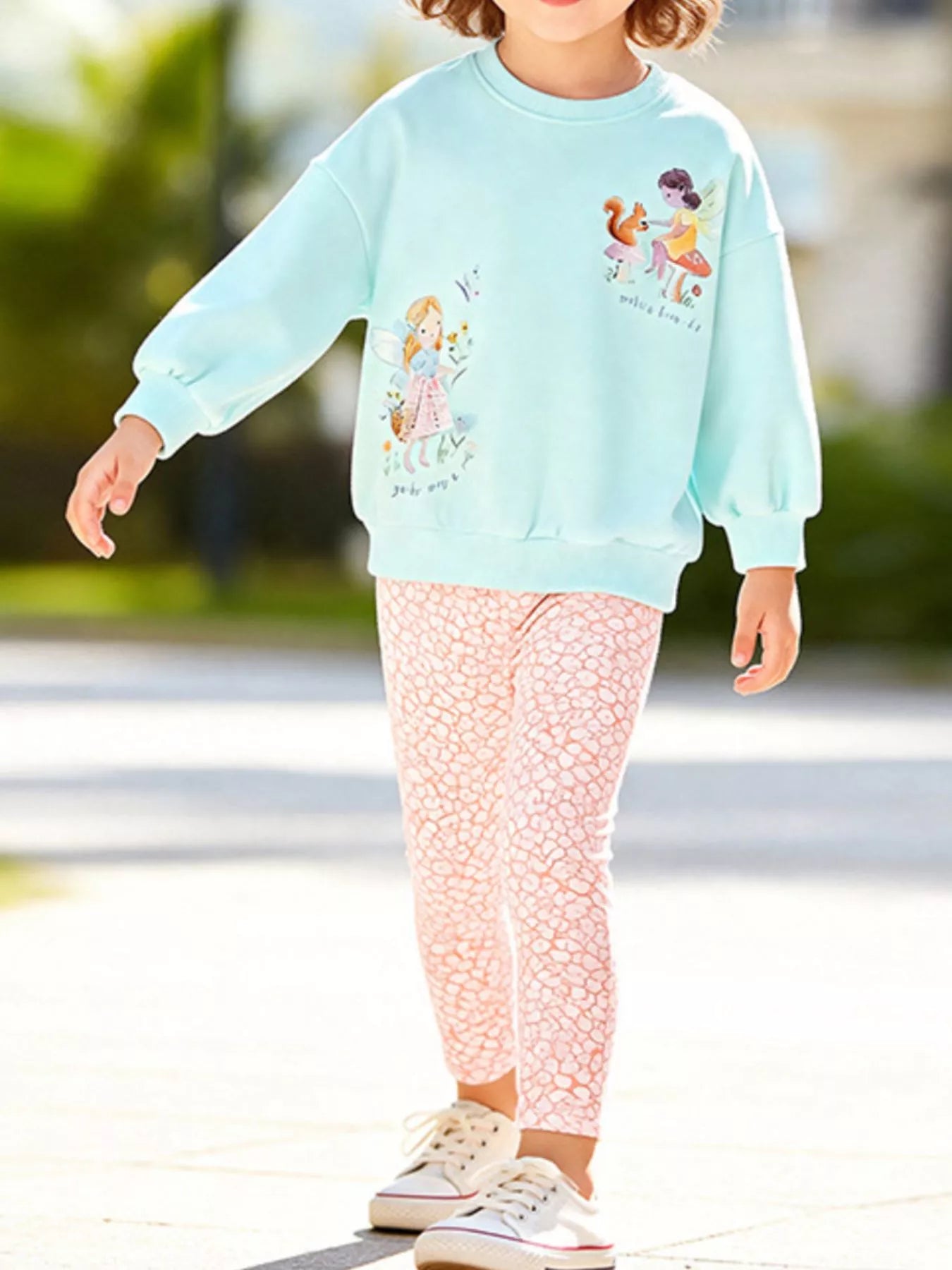 Children's Fairy Graphic Sweatshirt and Pants Set