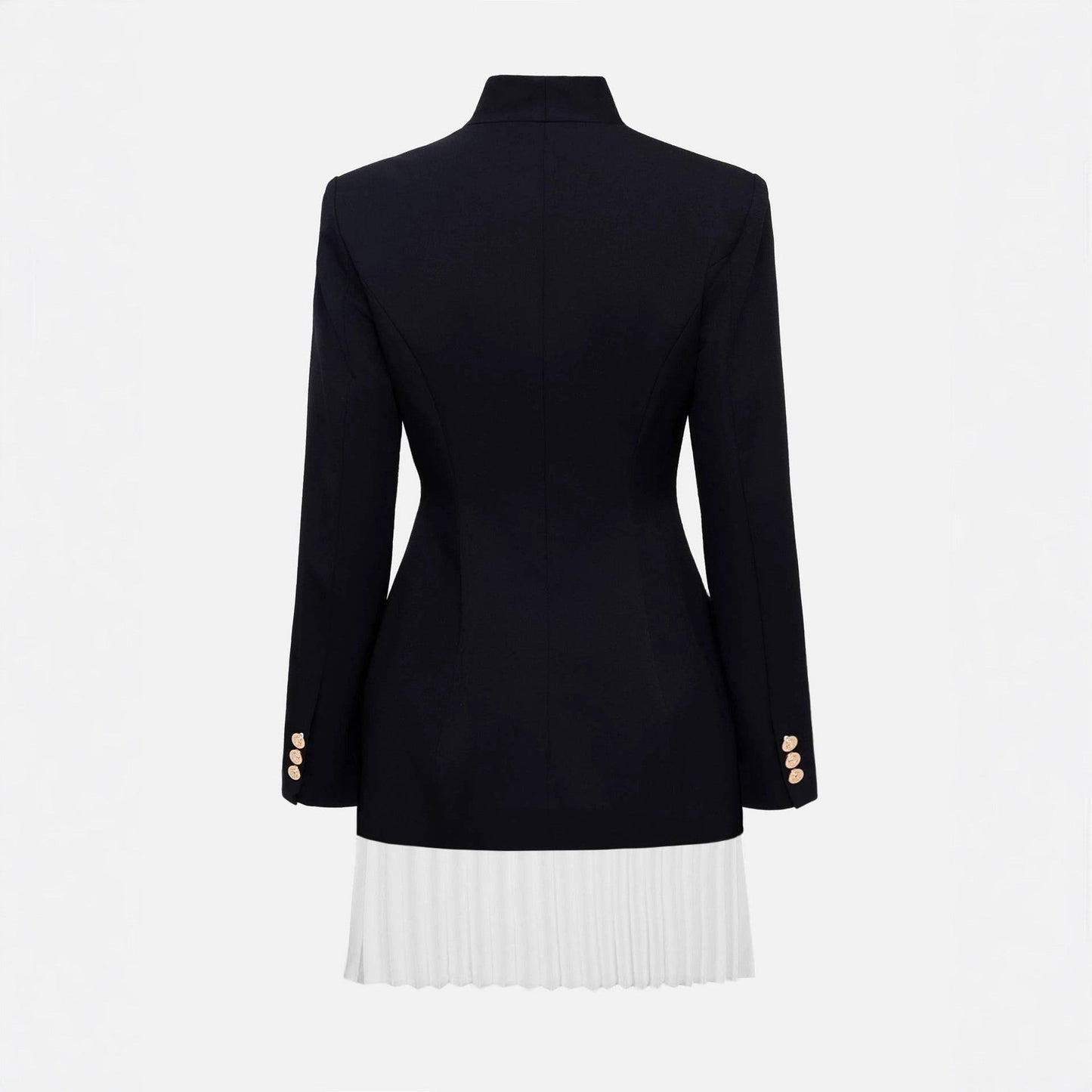 Designer Small Suit New Versatile Long-sleeved Patchwork Skirt Coat