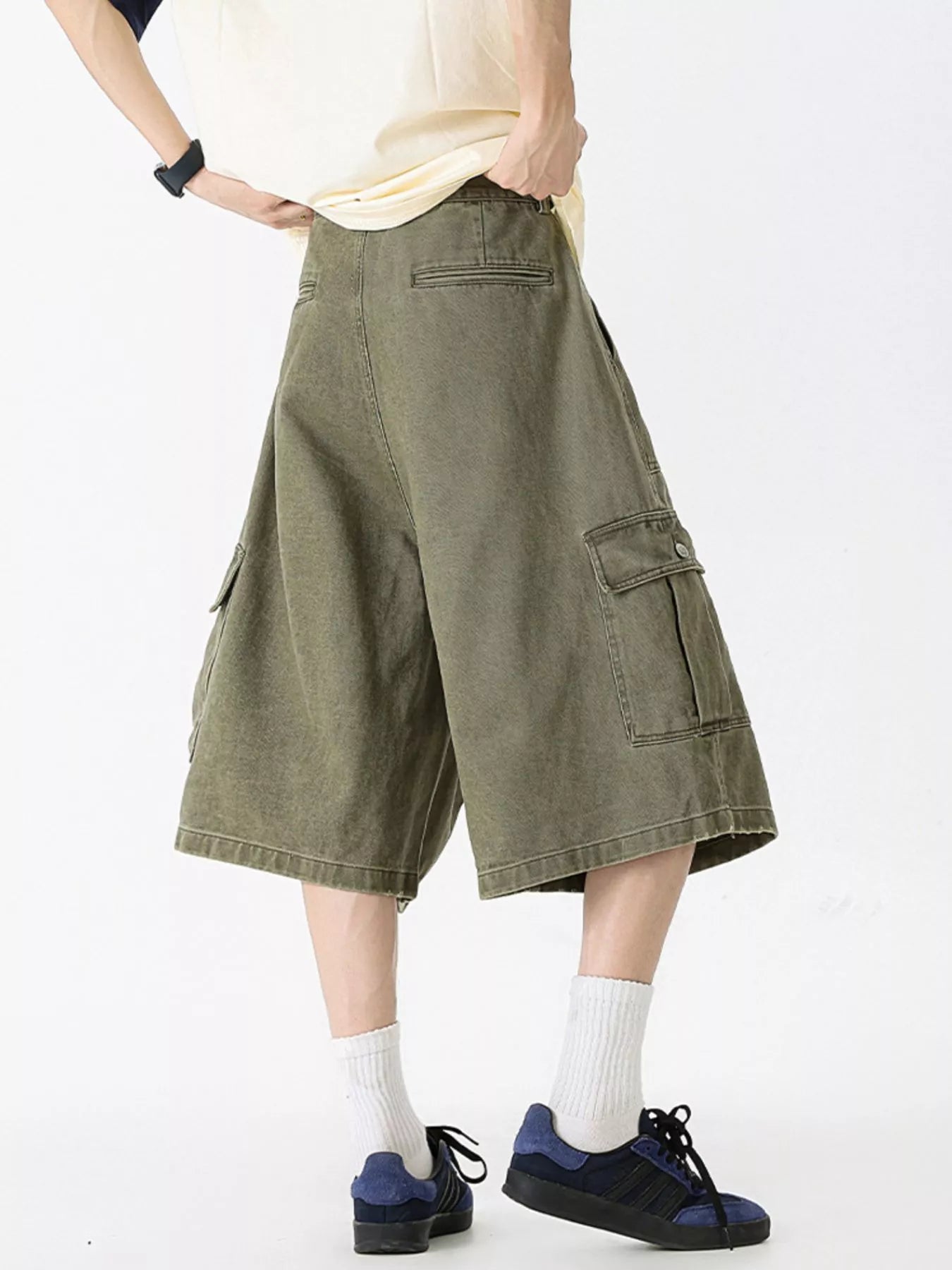 Men's Full Size Loose Fit Cargo Shorts Plus Size