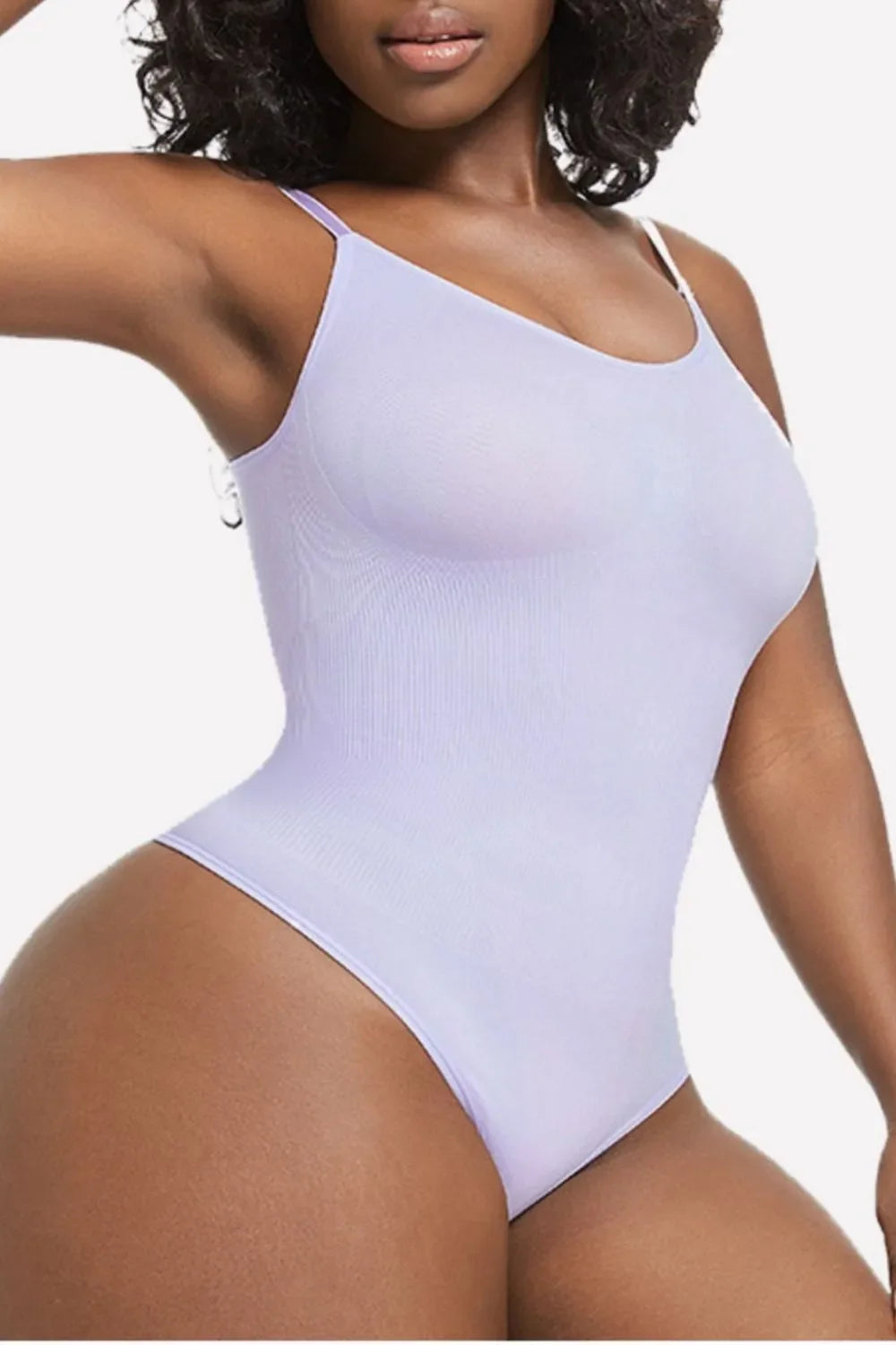 Full Size Scoop Neck Spaghetti Strap Shaping Bodysuit Plus Size