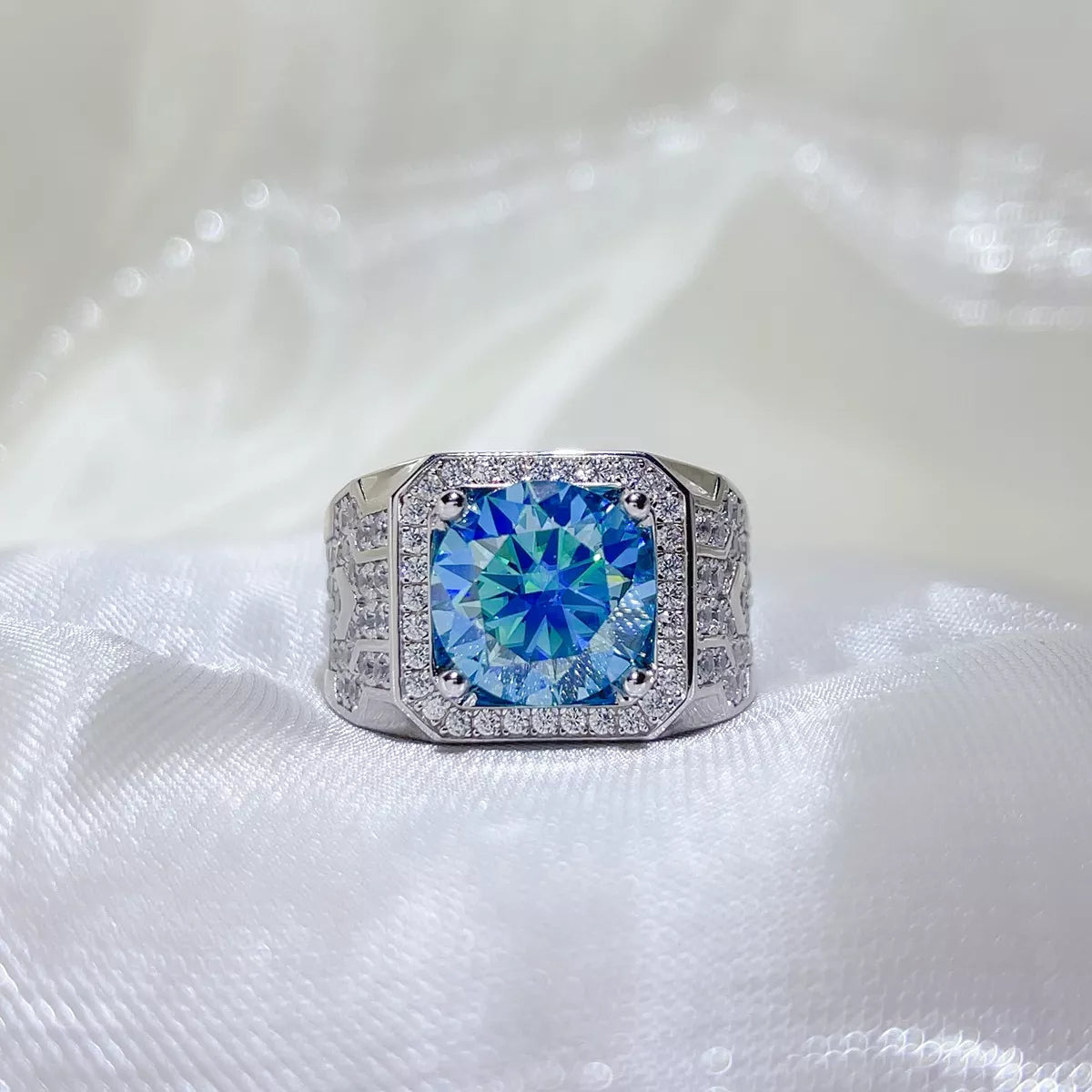 3 Carat 925 Sterling Silver Moissanite Ring