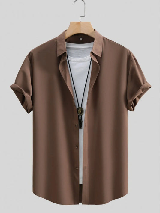 Men's Button Up Short Sleeve Shirt