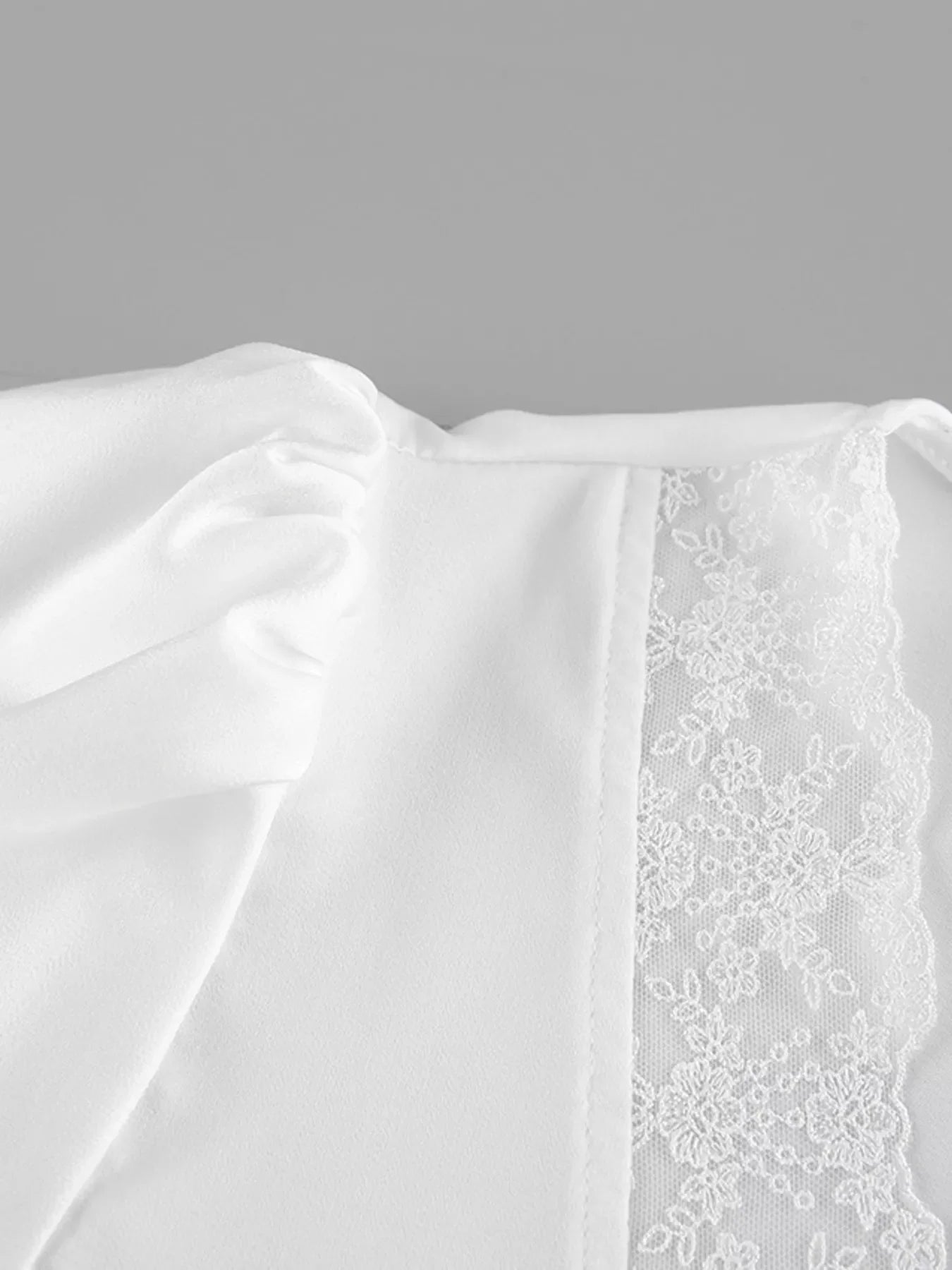 Lace Detail Short Sleeve Top and Skirt Set