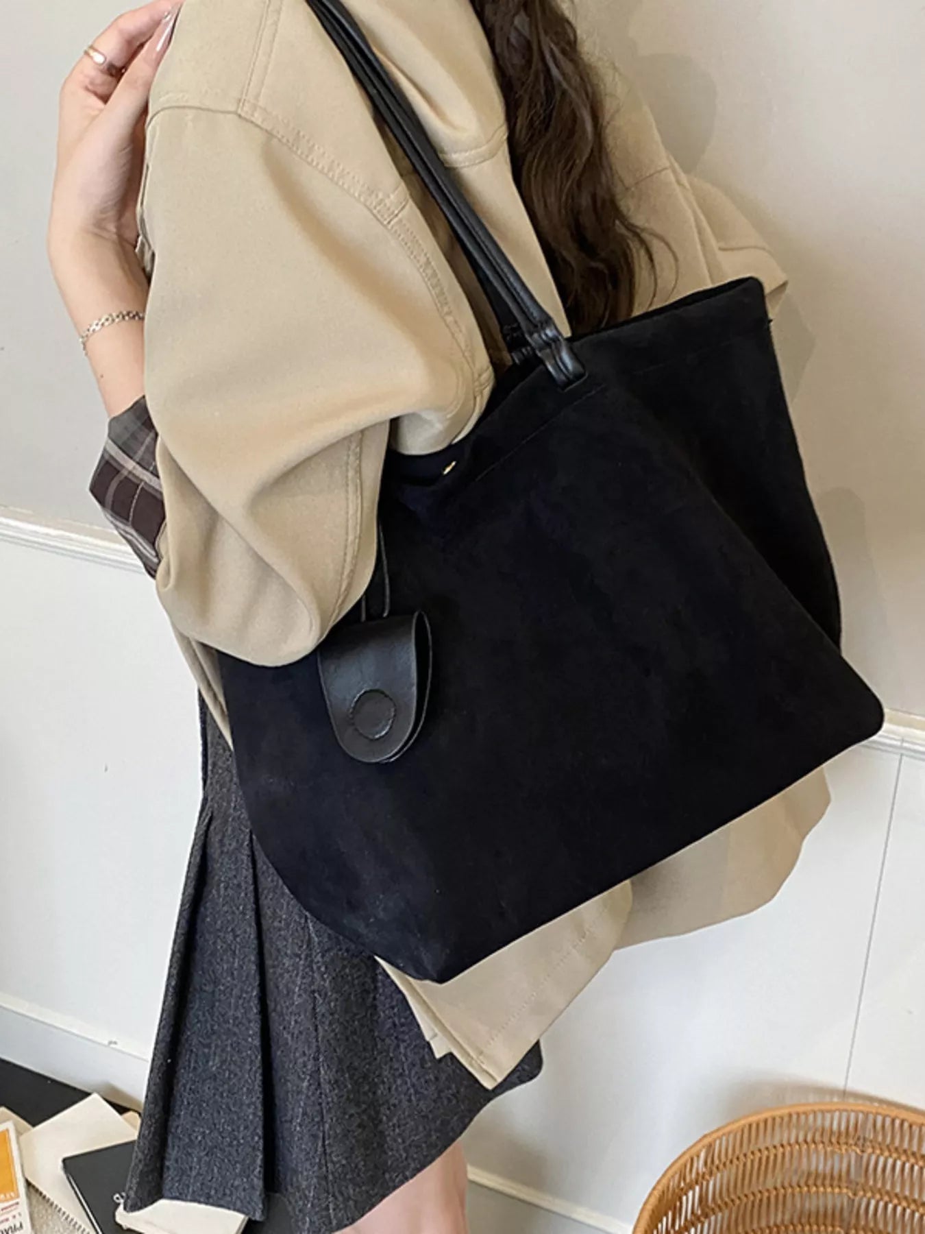Classic Suede Tote Bag