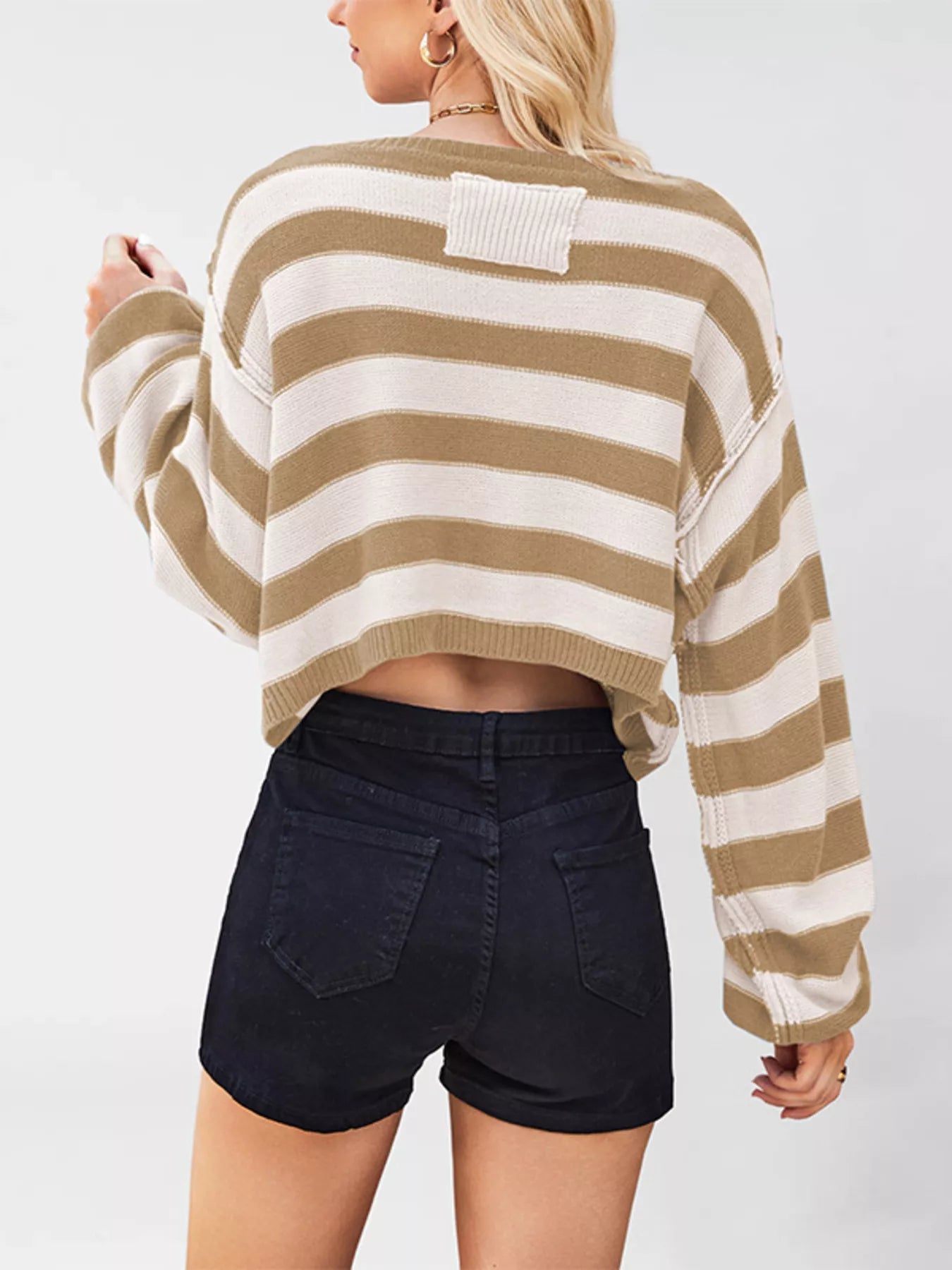 Striped Boat Neck Sweater