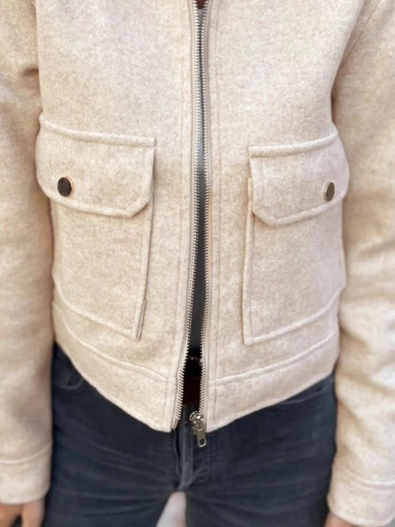 Zip Up Long Sleeve Jacket