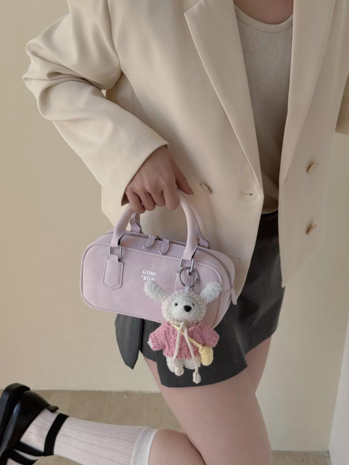 Top Handle Barrel Handbag