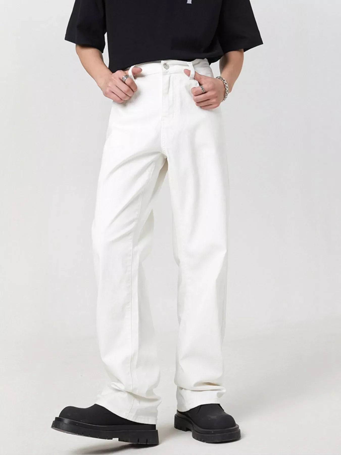 Men's Full Size Wide Leg Jeans Plus Size