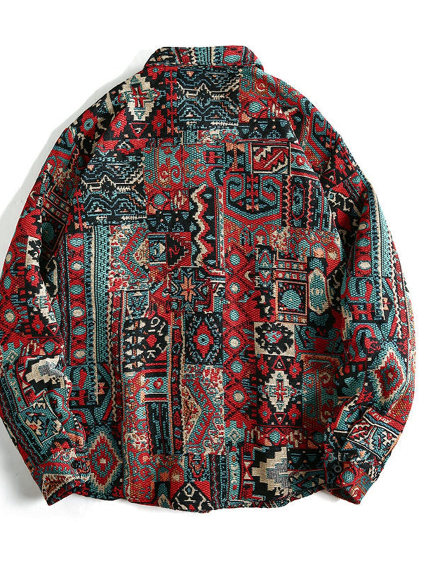 Men's Geometric Button Up Shacket