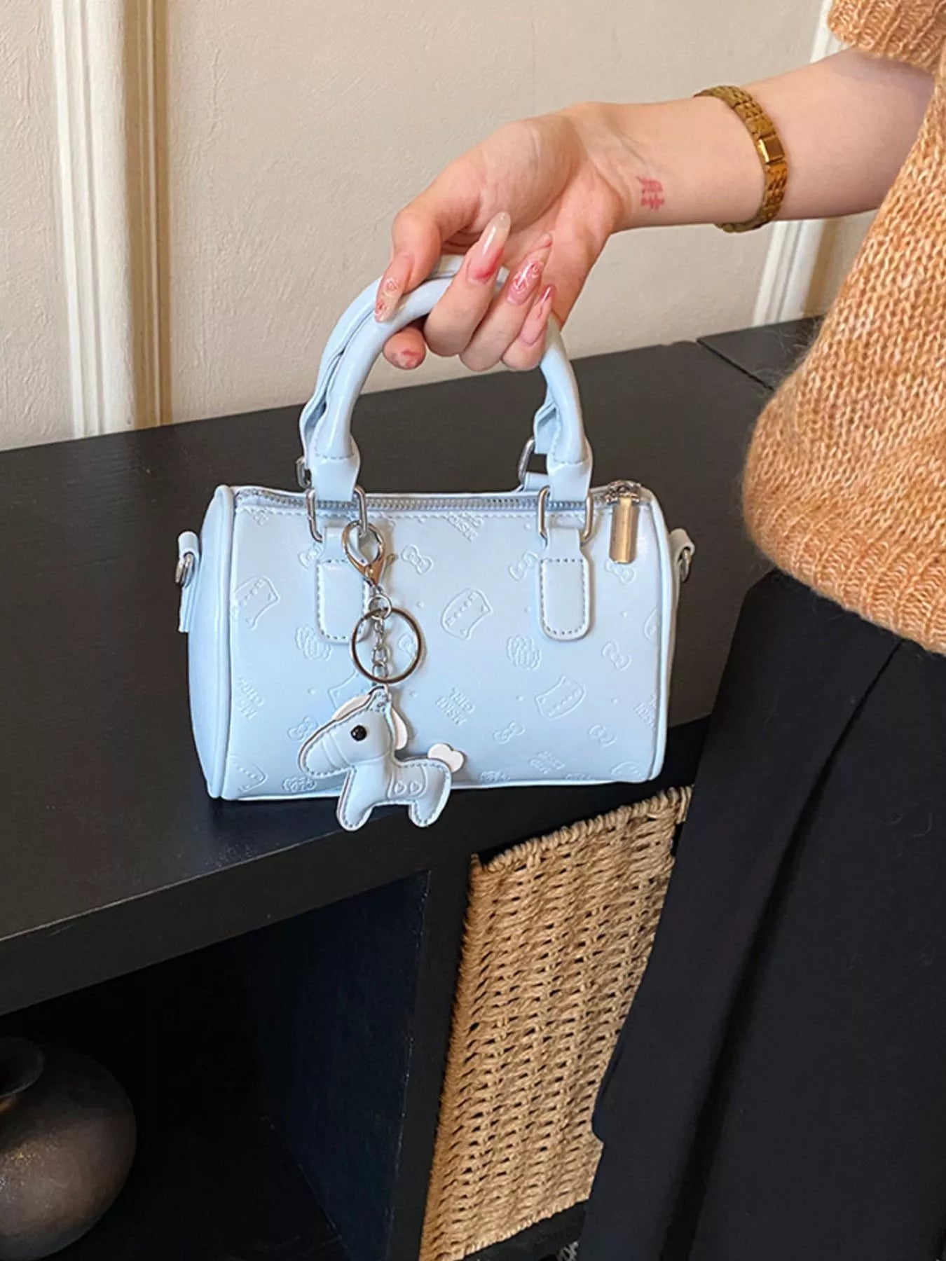 Top Handle Crossbody Bag