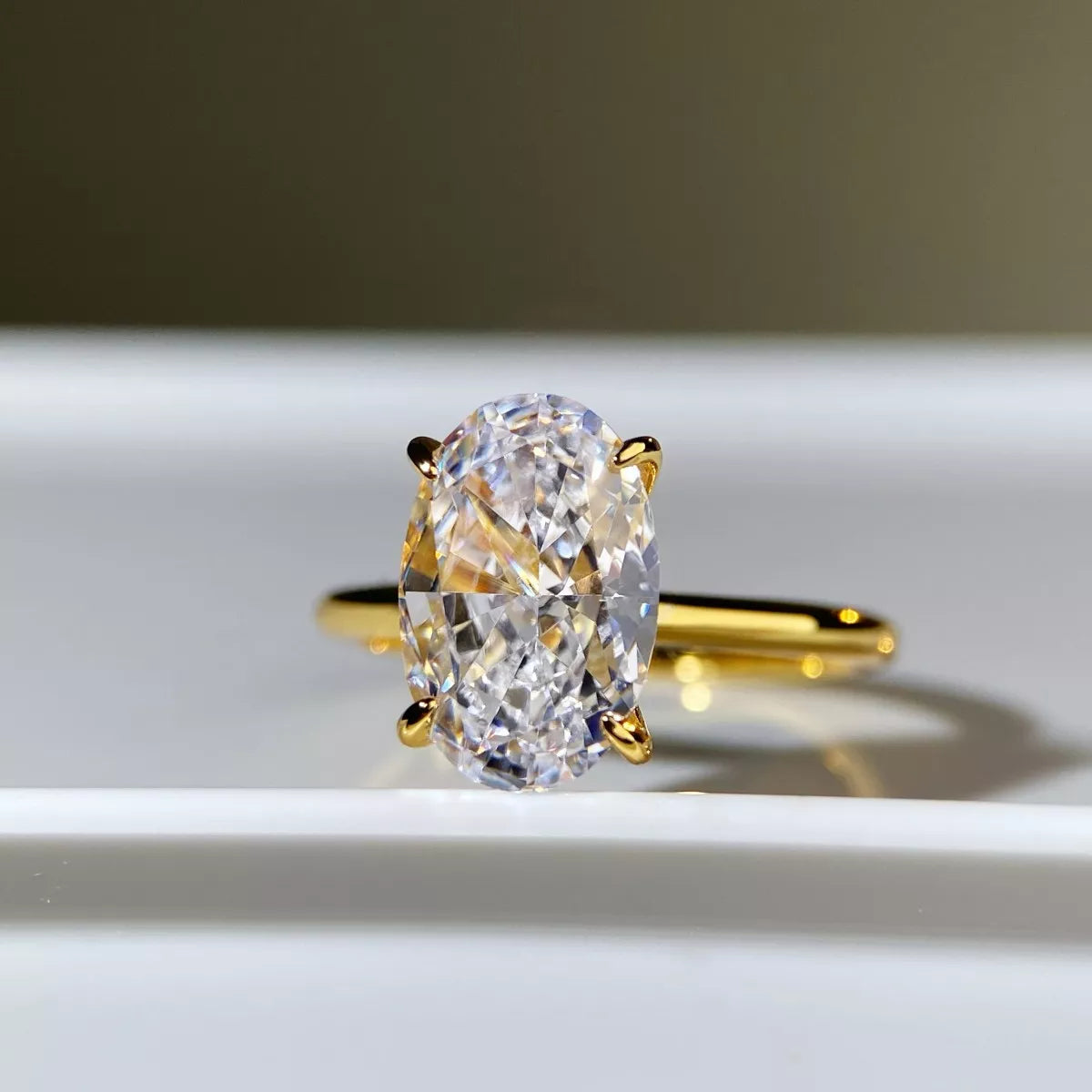 18K Gold-Plated Zircon Ring