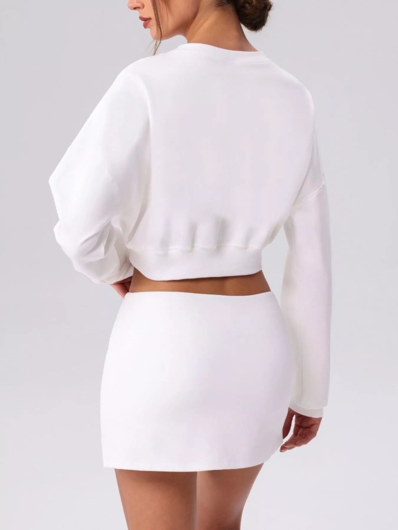 Cropped Button-Down Active Cardigan