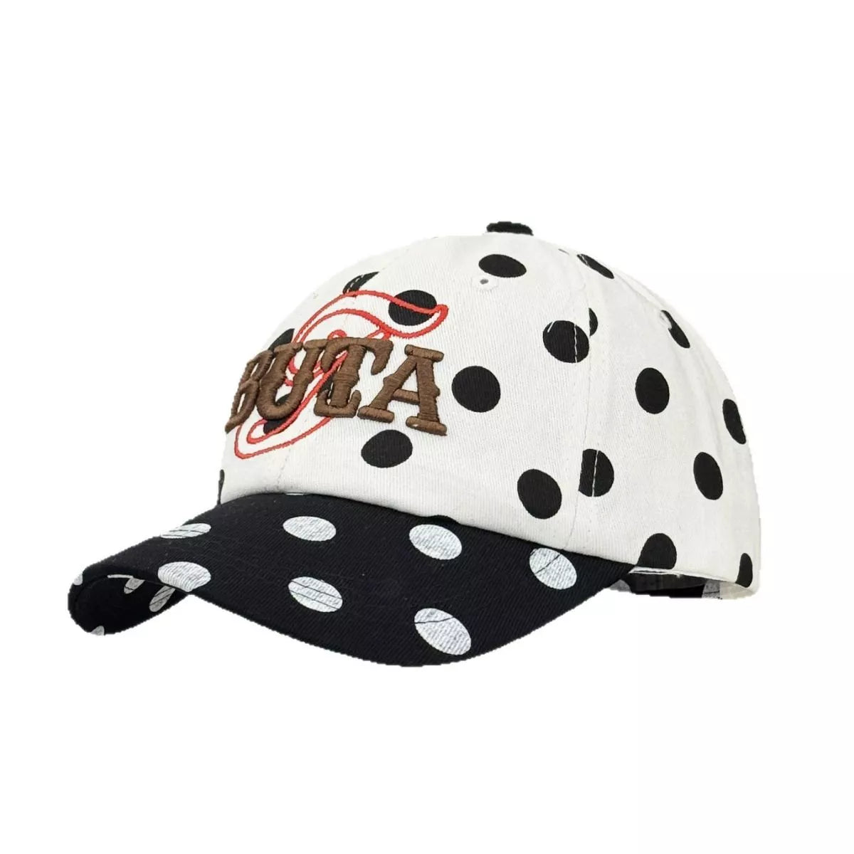 Polka Dot Embroidered Baseball Cap