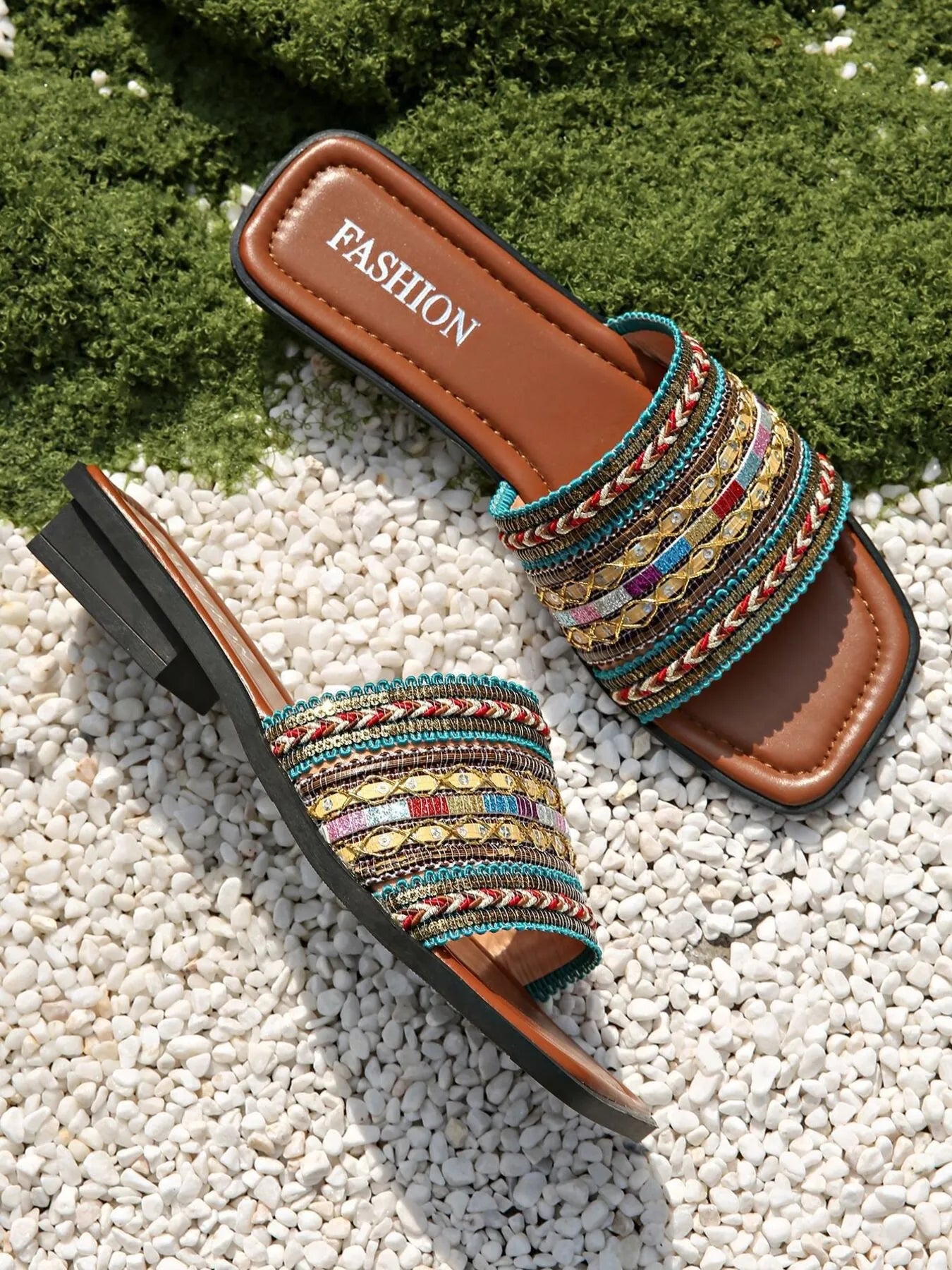 Open Toe Flats Sandals