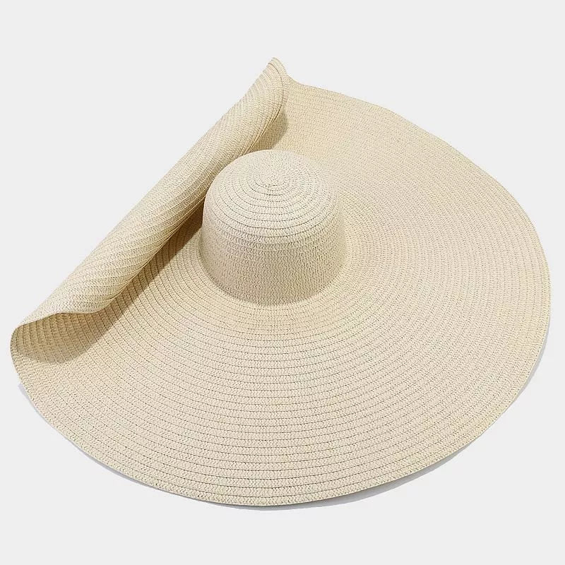 Oversized Wide Brim Straw Sun Hat