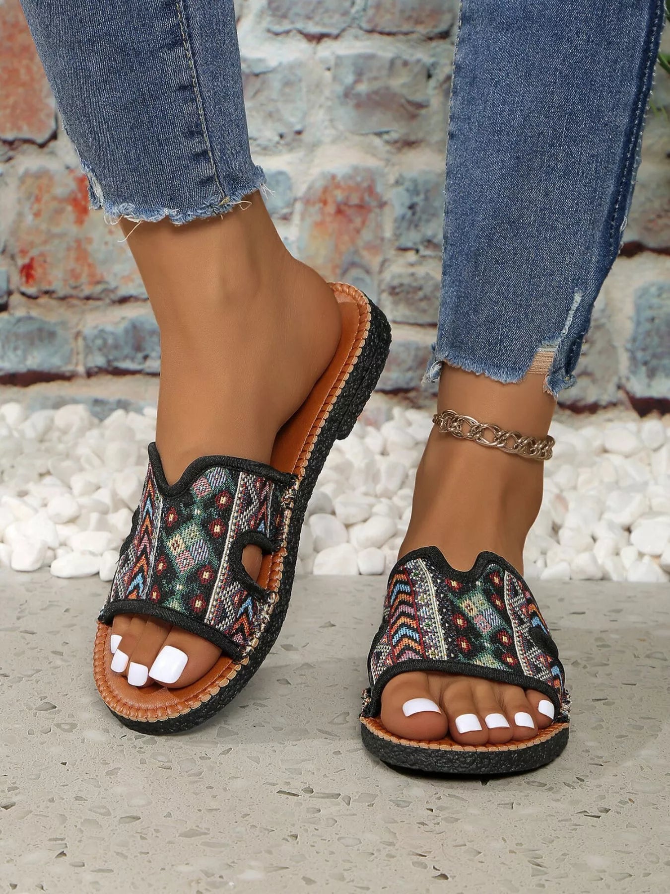 Open Toe Flats Sandals