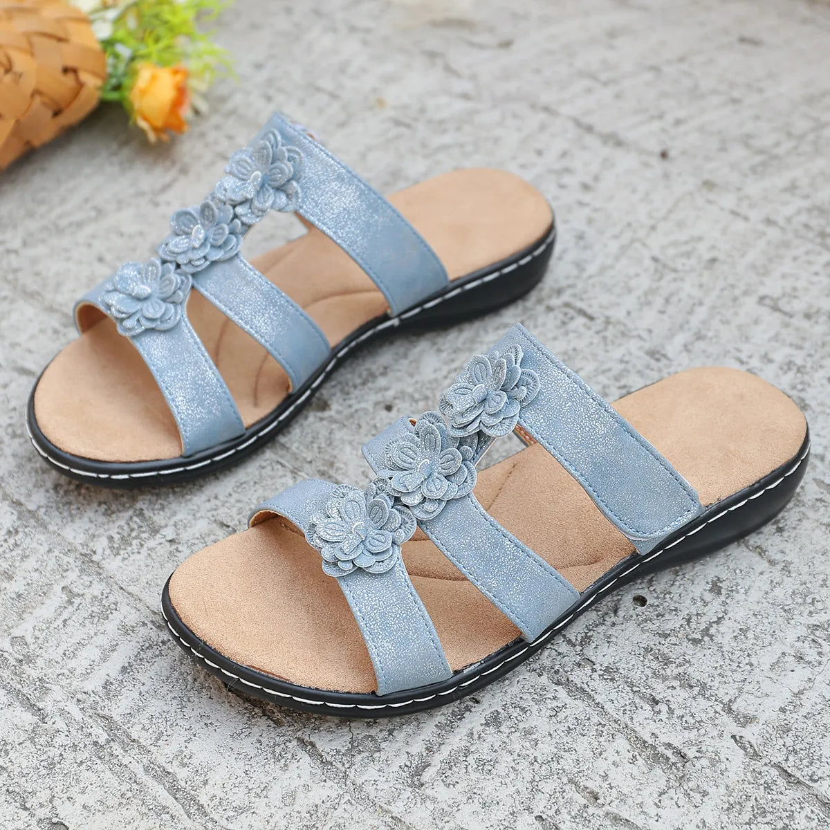 Flower Open Toe Sandals