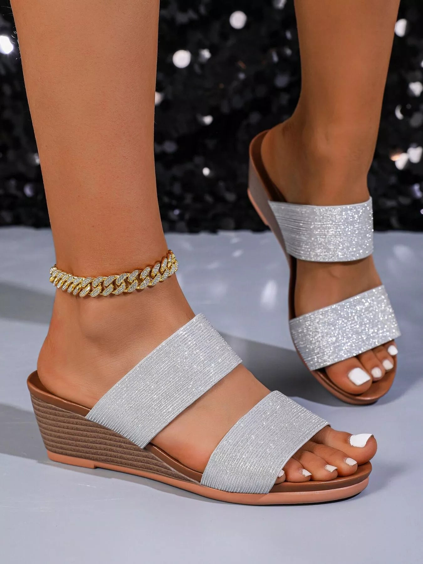 Open Toe Wedge Sandals