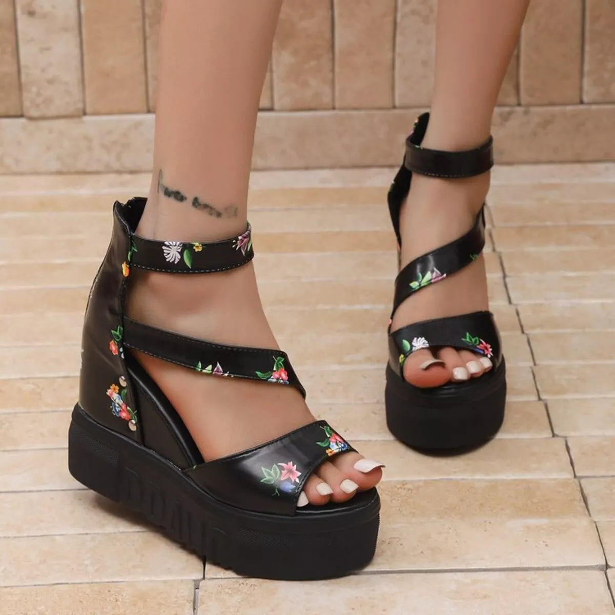 Open Toe Platform Sandals