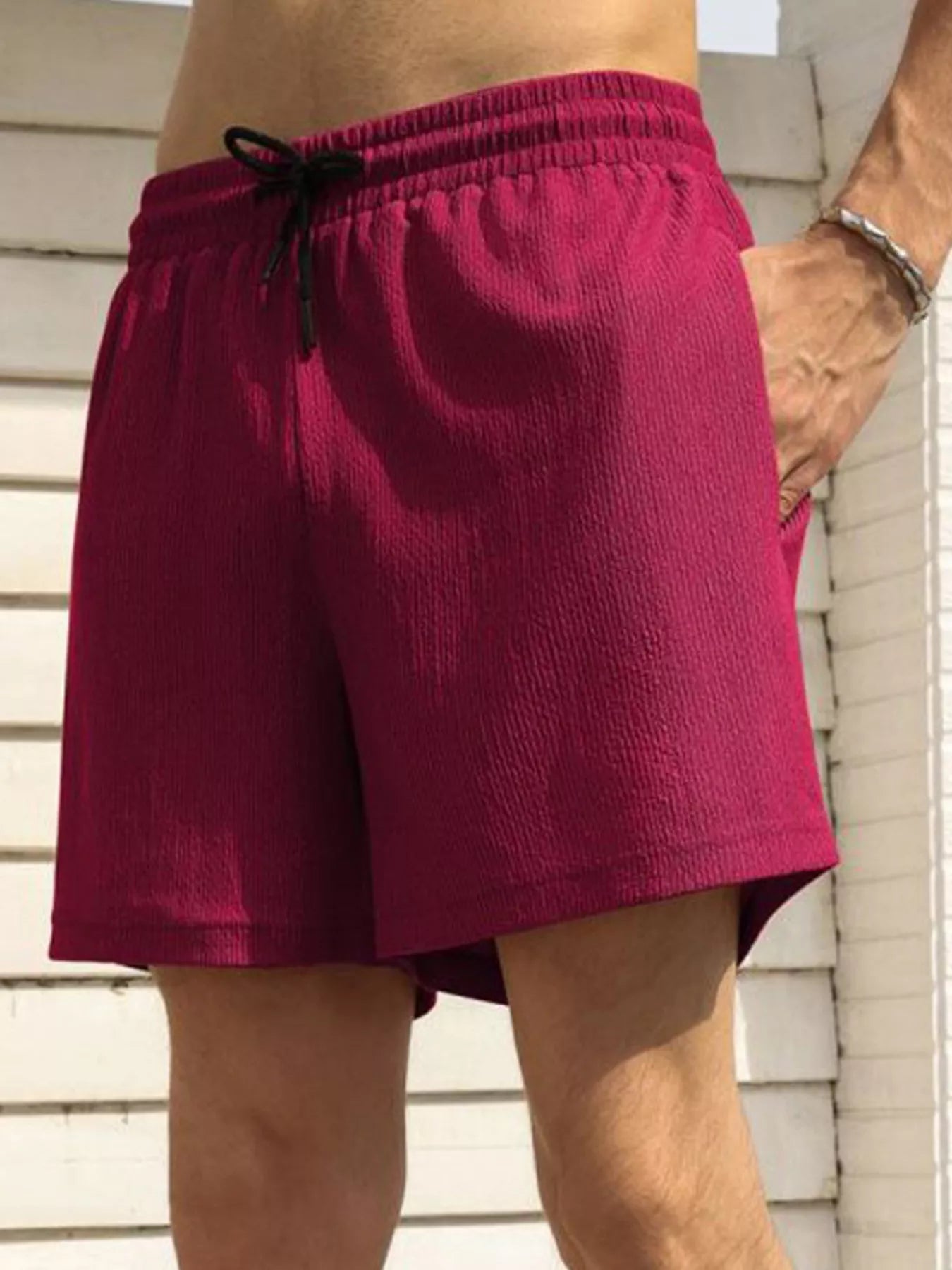 Men's Drawstring Shorts with Pockets