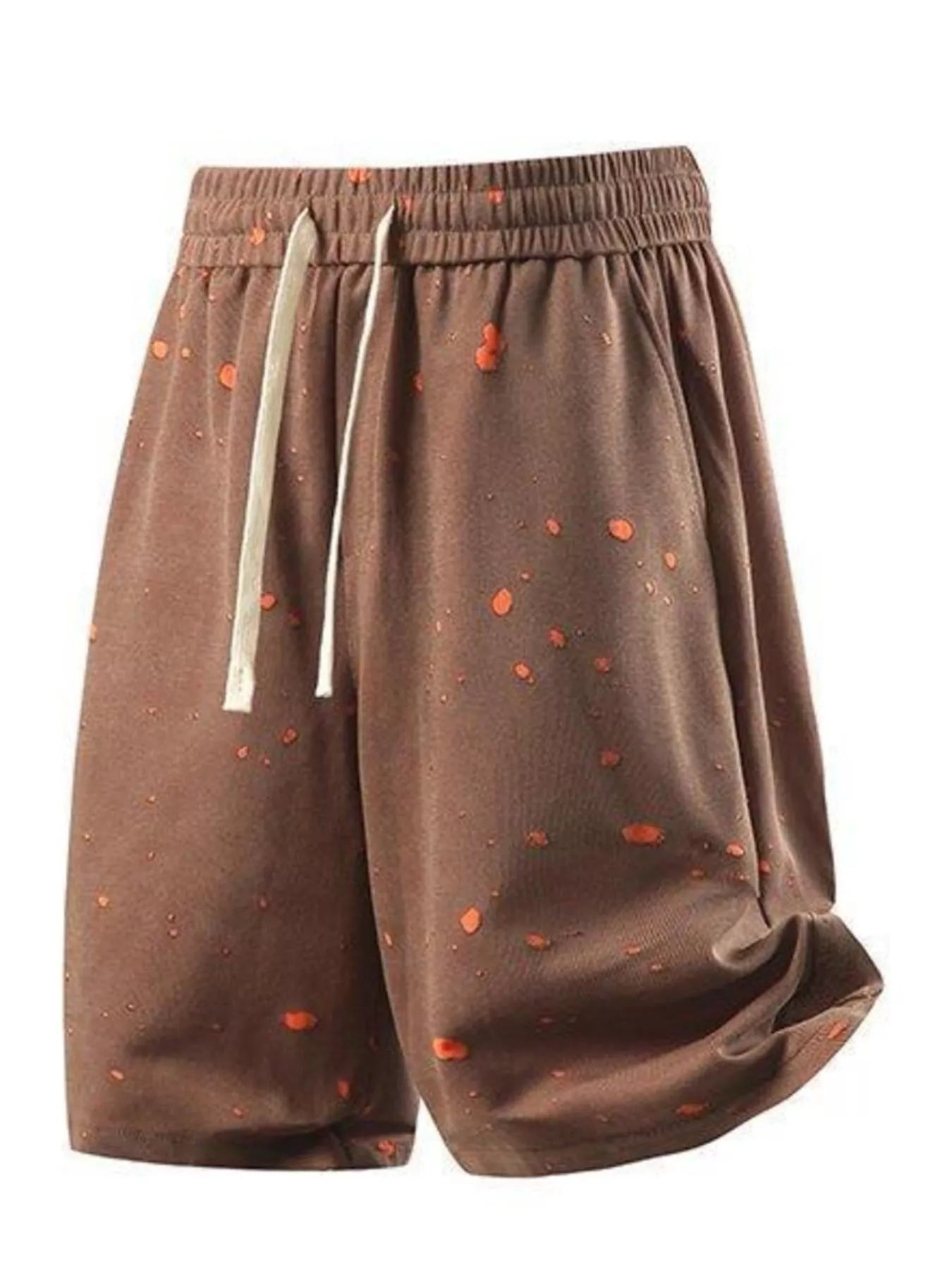 Men's Plus Size Casual Drawstring Elastic Waist Shorts