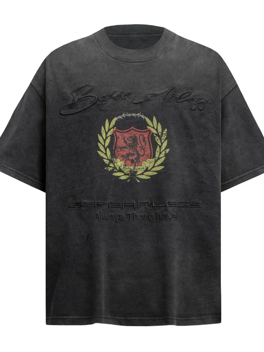 Men's Graphic Round Neck Short Sleeve T-Shirt