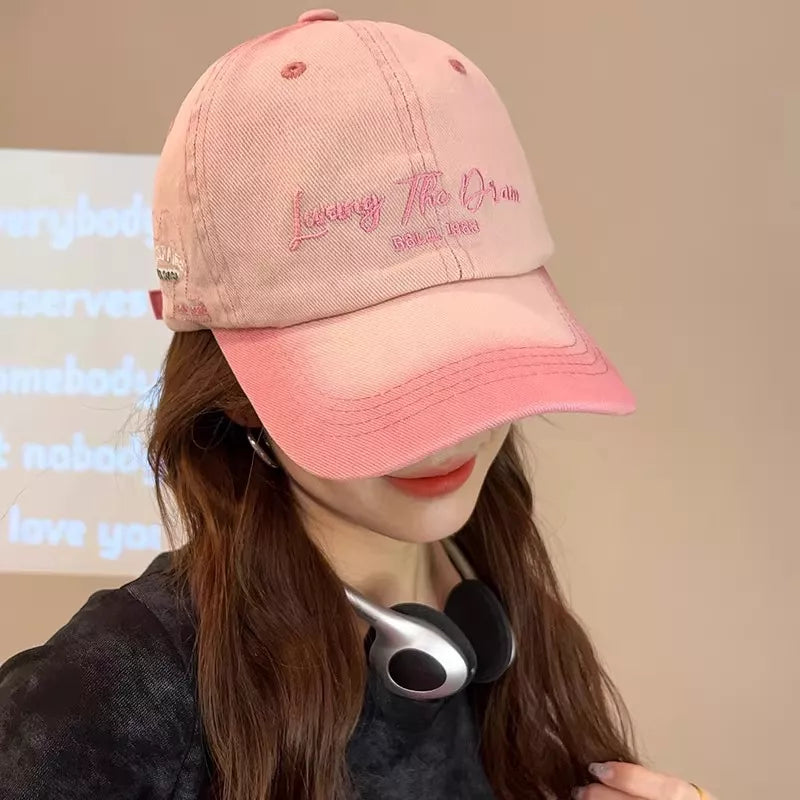 Embroidered Gradient Baseball Cap