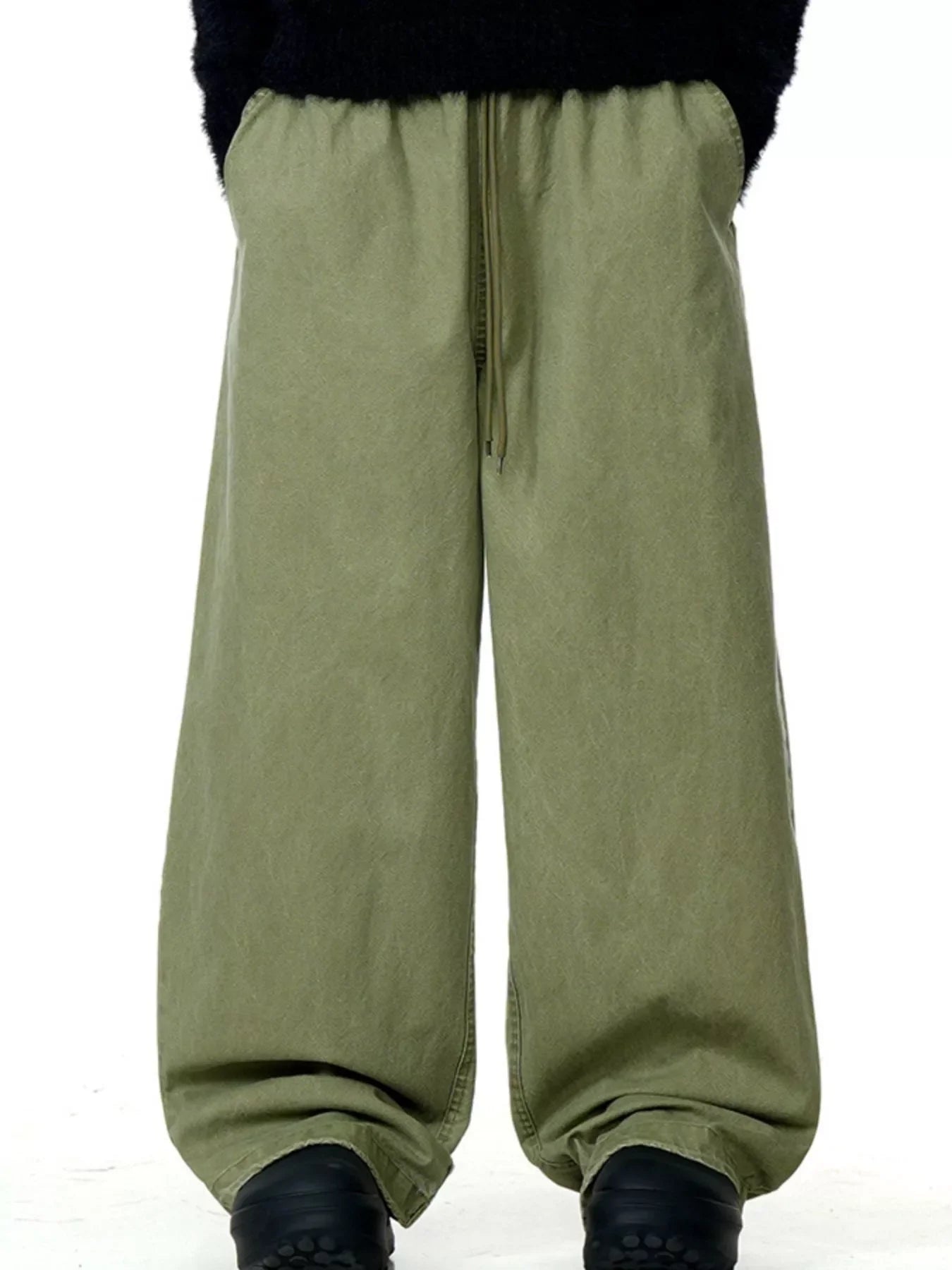 Men's Wide Leg Drawstring Casual Pants